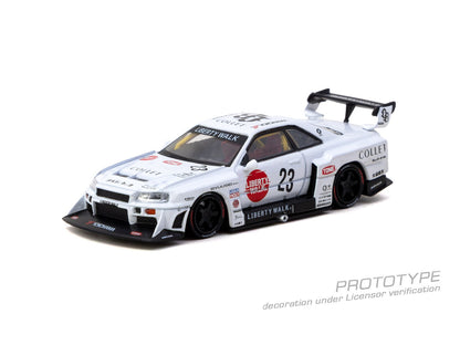 ＜予約商品＞1/64  LB-ER34 Super Silhouette SKYLINE White  ※2026年10月以後入荷予定