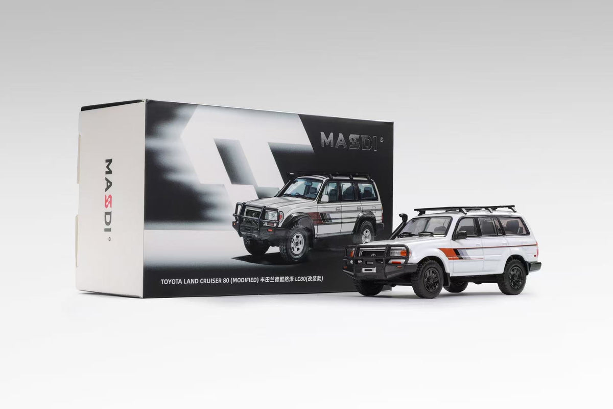 ＜予約商品＞1/64 TOYOTA LAND CRUISER 80 CUSTOM WHITE　1/64 トヨタ ランドクルーザー 80 カスタム ホワイト※2026年12月以後入荷予定