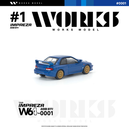 ＜予約商品＞1/64 SUBARU IMPREZA 22B STI BLUE ※2026年9月以後入荷予定