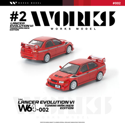 ＜予約商品＞1/64 MITSUBISHI LANCER EVOLUTION VI TOMMI MAKINEN RED ※2026年9月以後入荷予定
