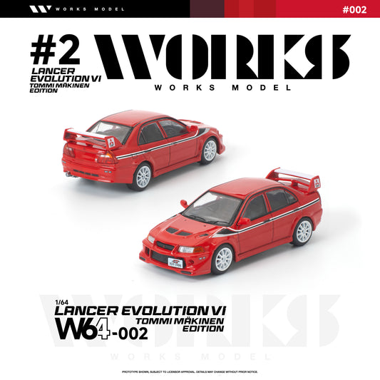 ＜予約商品＞1/64 MITSUBISHI LANCER EVOLUTION VI TOMMI MAKINEN RED ※2026年9月以後入荷予定