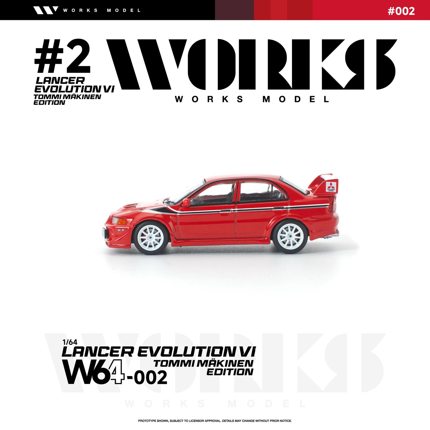 ＜予約商品＞1/64 MITSUBISHI LANCER EVOLUTION VI TOMMI MAKINEN RED ※2026年9月以後入荷予定