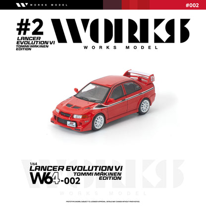 ＜予約商品＞1/64 MITSUBISHI LANCER EVOLUTION VI TOMMI MAKINEN RED ※2026年9月以後入荷予定