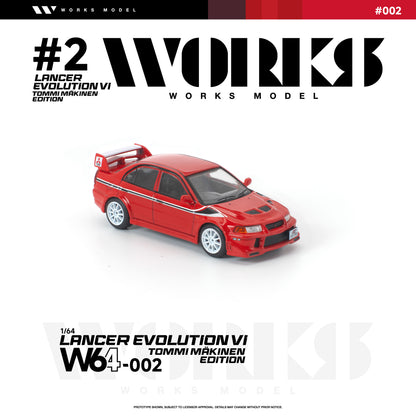 ＜予約商品＞1/64 MITSUBISHI LANCER EVOLUTION VI TOMMI MAKINEN RED ※2026年9月以後入荷予定