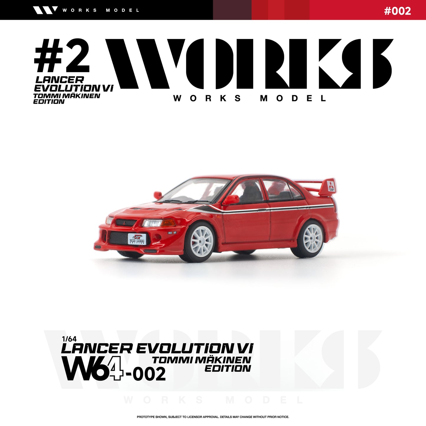 ＜予約商品＞1/64 MITSUBISHI LANCER EVOLUTION VI TOMMI MAKINEN RED ※2026年9月以後入荷予定