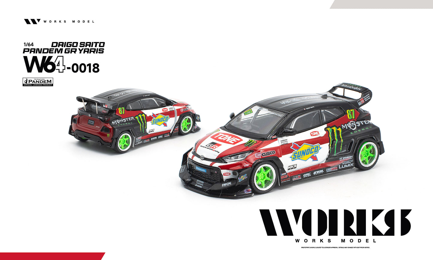 ＜予約商品＞1/64 PANDEM GR YARIS DAIGO SAITO ※2027年7月以後入荷予定