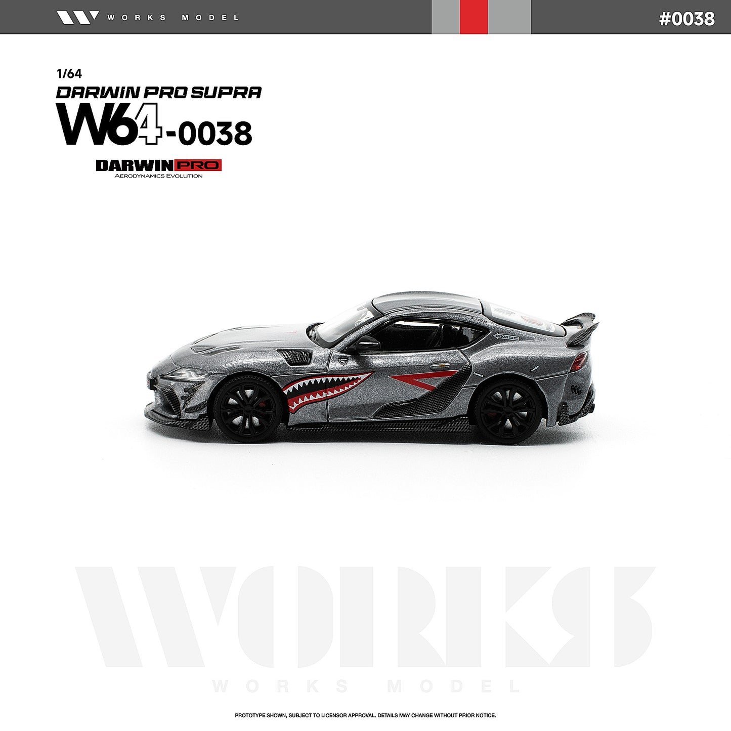 ＜予約商品＞1/64 DARWIN PRO SUPRA CARBON GREY ※2026年12月以後入荷予定
