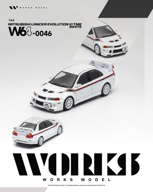 ＜予約商品＞1/64 MITSUBISHI LANCER EVOLUTION VI TOMMI MAKINEN WHITE 三菱 ランサーエボリューション VI トミ・マキネン ホワイト※2027年9月以後入荷予定