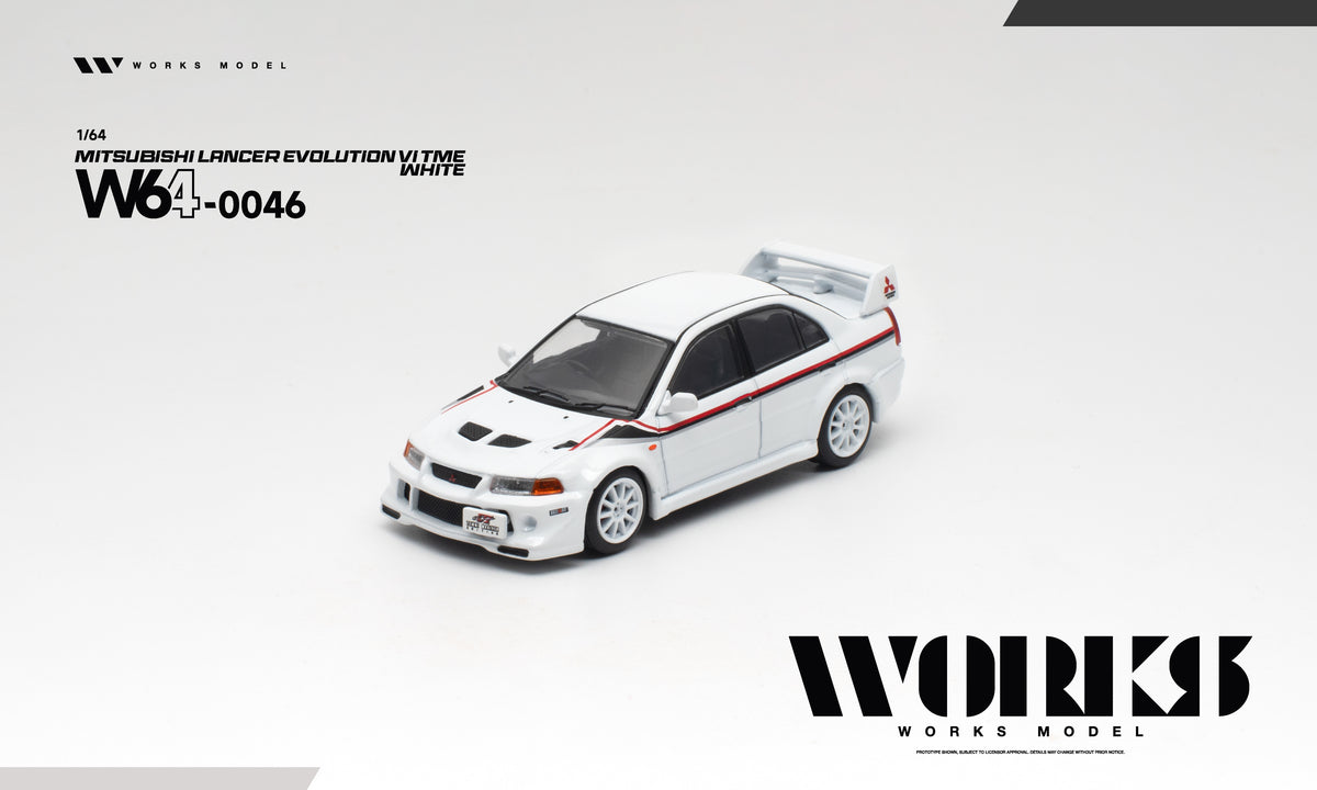 ＜予約商品＞1/64 MITSUBISHI LANCER EVOLUTION VI TOMMI MAKINEN WHITE 三菱 ランサーエボリューション VI トミ・マキネン ホワイト※2027年9月以後入荷予定